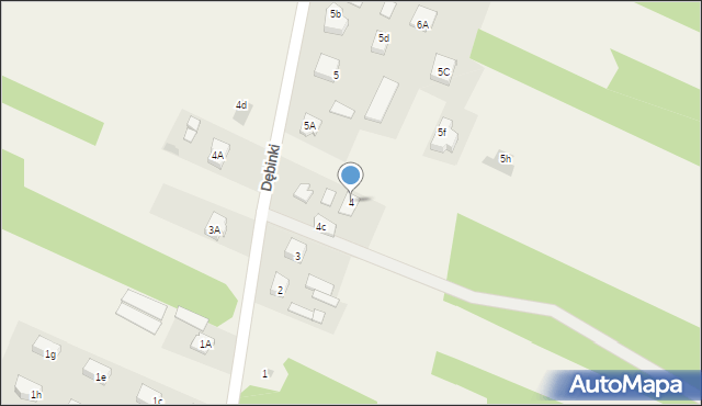Dębinki, Dębinki, 4, mapa Dębinki