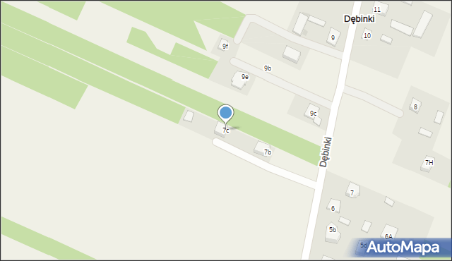 Dębinki, Dębinki, 7c, mapa Dębinki