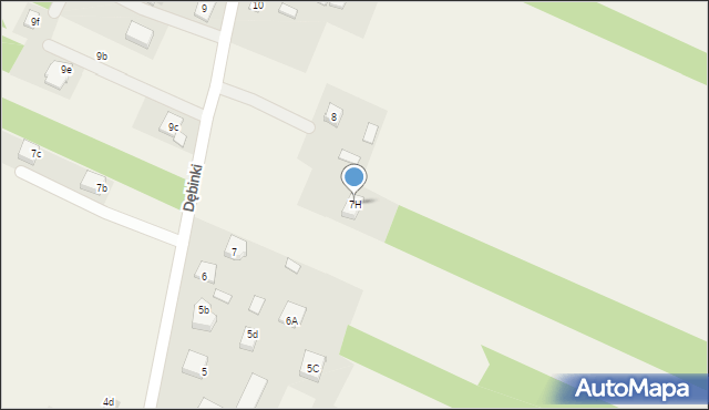 Dębinki, Dębinki, 7H, mapa Dębinki