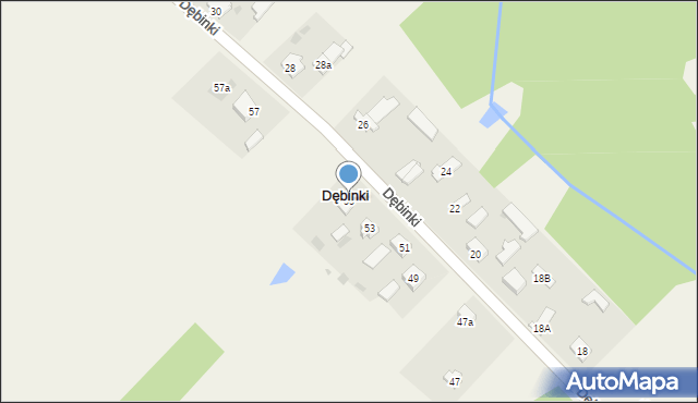 Dębinki, Dębinki, 55, mapa Dębinki