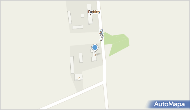 Dębiny, Dębiny, 3, mapa Dębiny