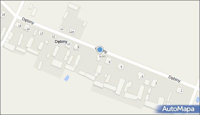 Dębiny, Dębiny, 7, mapa Dębiny