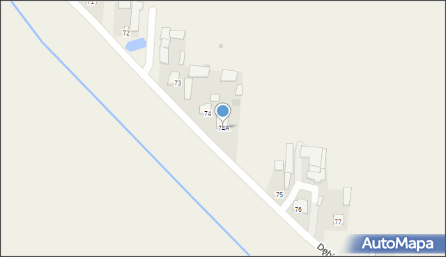 Dębiny, Dębiny, 74A, mapa Dębiny