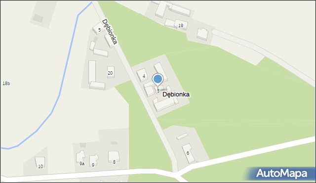 Dębionka, Dębionka, 3, mapa Dębionka