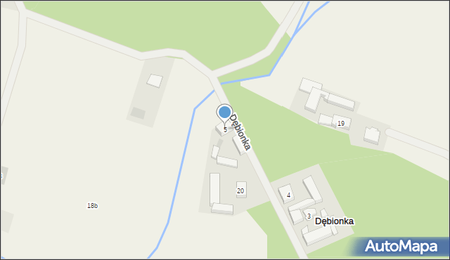 Dębionka, Dębionka, 5, mapa Dębionka