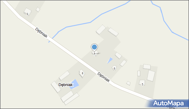 Dębniak, Dębniak, 7, mapa Dębniak