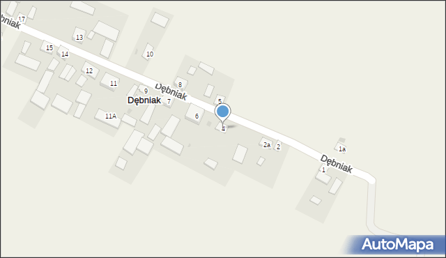 Dębniak, Dębniak, 4, mapa Dębniak