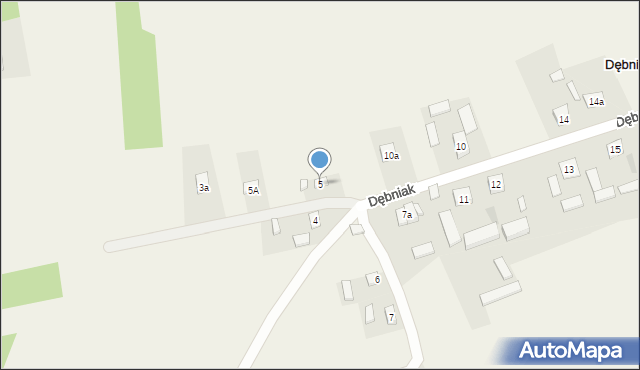 Dębniak, Dębniak, 5, mapa Dębniak