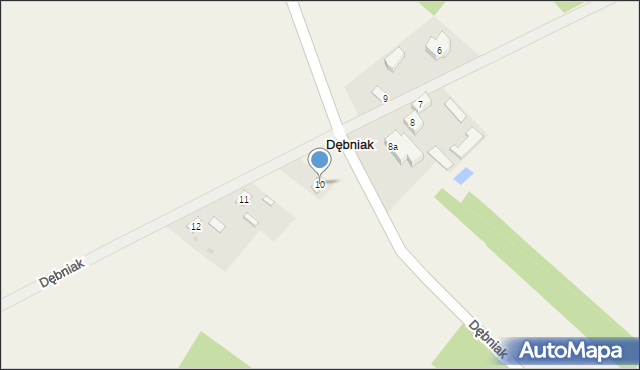 Dębniak, Dębniak, 10, mapa Dębniak