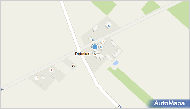 Dębniak, Dębniak, 8a, mapa Dębniak