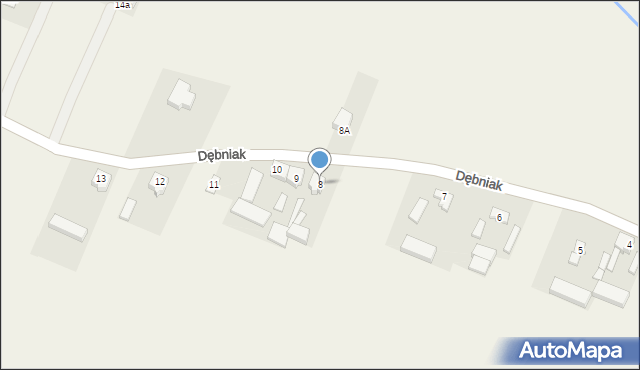 Dębniak, Dębniak, 8, mapa Dębniak