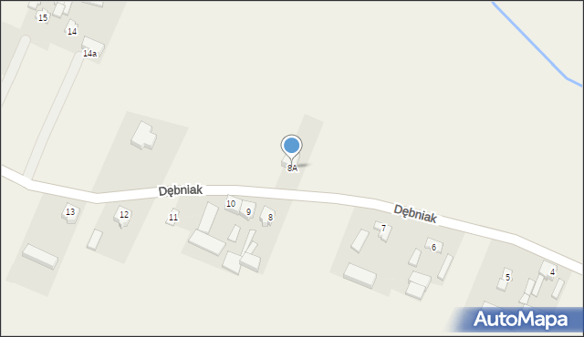 Dębniak, Dębniak, 8A, mapa Dębniak