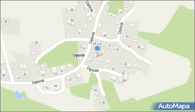 Dębnik, Dębnik, 18, mapa Dębnik