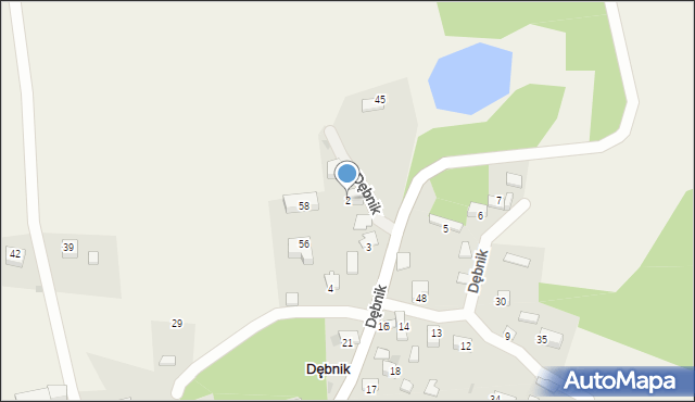 Dębnik, Dębnik, 2, mapa Dębnik