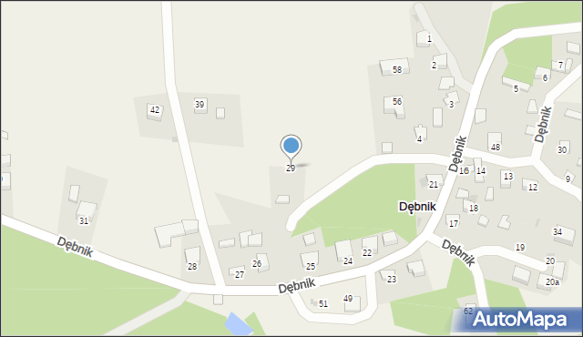 Dębnik, Dębnik, 29, mapa Dębnik