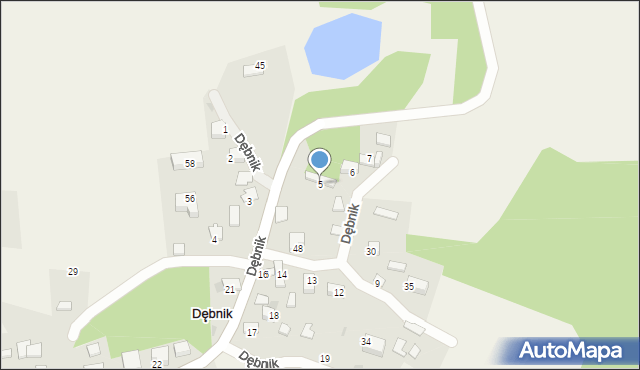 Dębnik, Dębnik, 5, mapa Dębnik