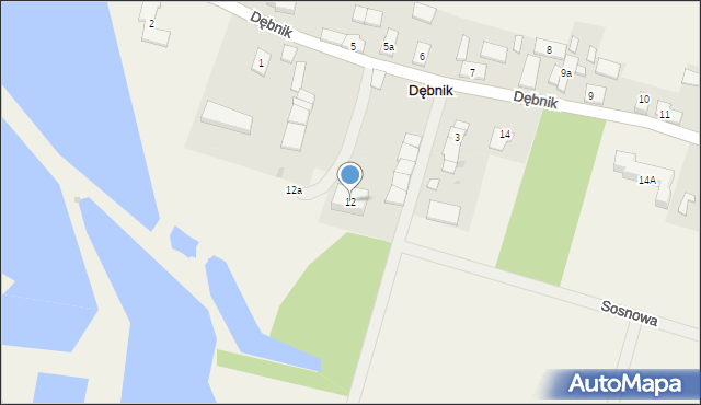 Dębnik, Dębnik, 12, mapa Dębnik