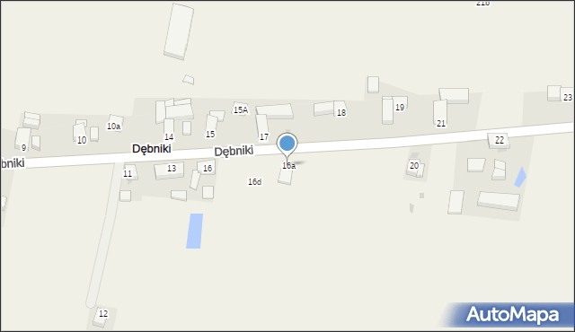 Dębniki, Dębniki, 16a, mapa Dębniki