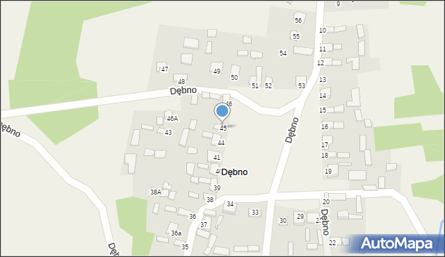 Dębno, Dębno, 45, mapa Dębno