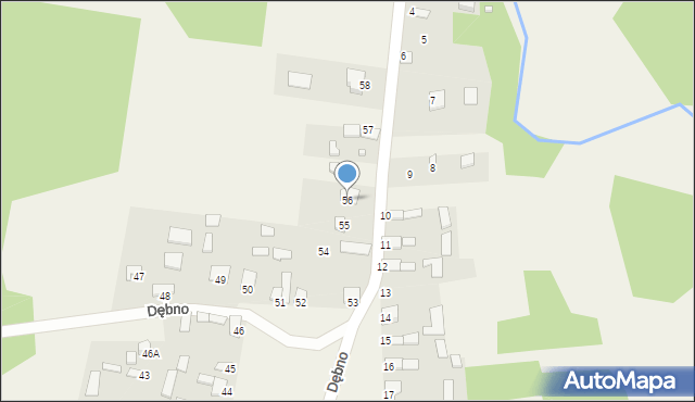 Dębno, Dębno, 56, mapa Dębno