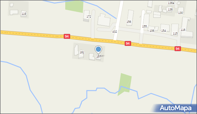 Dębno, Dębno, 107, mapa Dębno