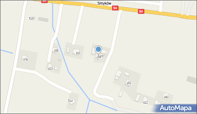 Dębno, Dębno, 134, mapa Dębno