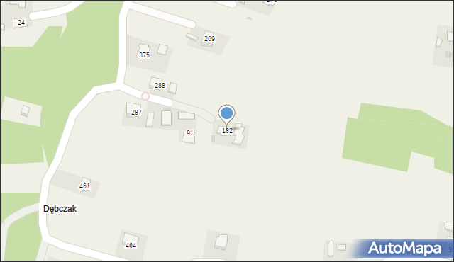 Dębno, Dębno, 182, mapa Dębno