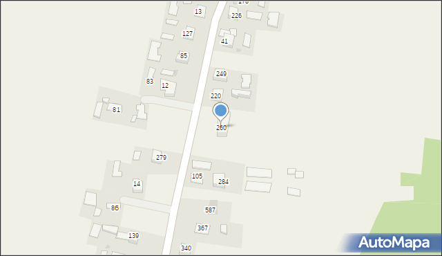 Dębno, Dębno, 260, mapa Dębno