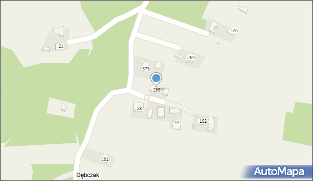 Dębno, Dębno, 288, mapa Dębno