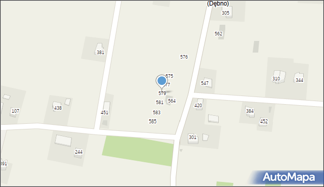 Dębno, Dębno, 579, mapa Dębno