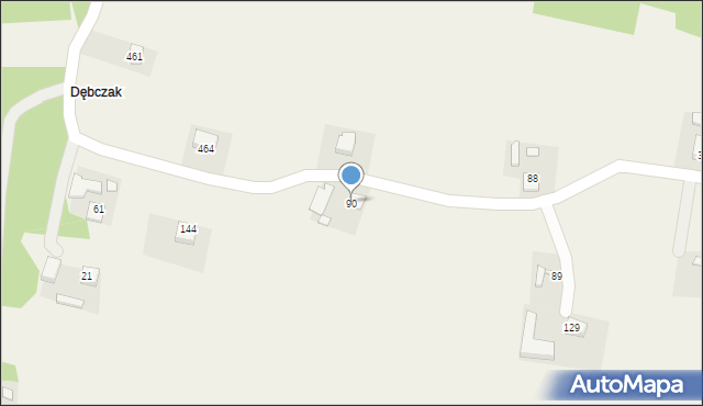 Dębno, Dębno, 90, mapa Dębno