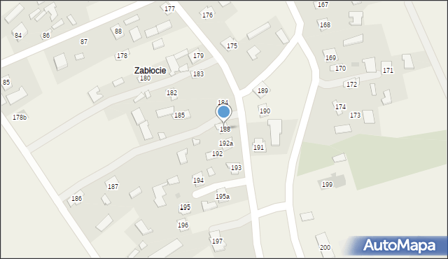 Dębno, Dębno, 188, mapa Dębno