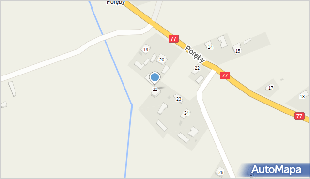 Dębno, Dębno, 21, mapa Dębno