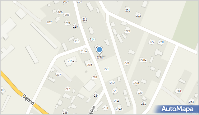 Dębno, Dębno, 219a, mapa Dębno