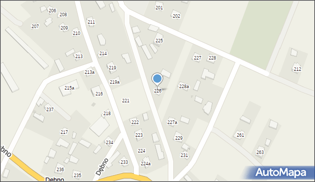 Dębno, Dębno, 226, mapa Dębno