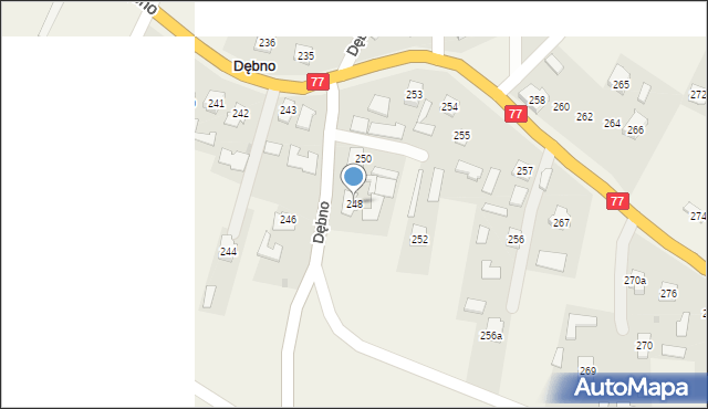 Dębno, Dębno, 248, mapa Dębno