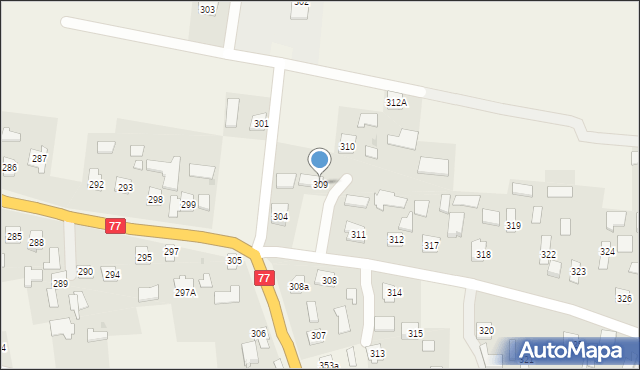 Dębno, Dębno, 309, mapa Dębno