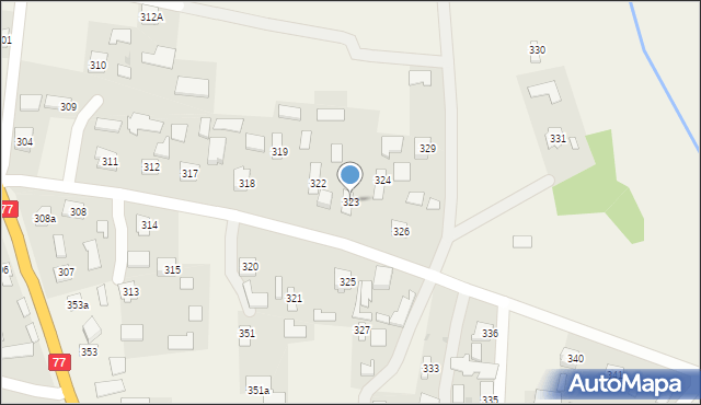 Dębno, Dębno, 323, mapa Dębno