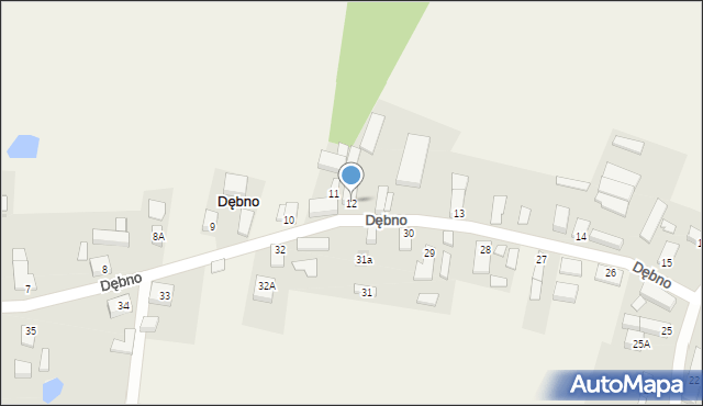 Dębno, Dębno, 12, mapa Dębno