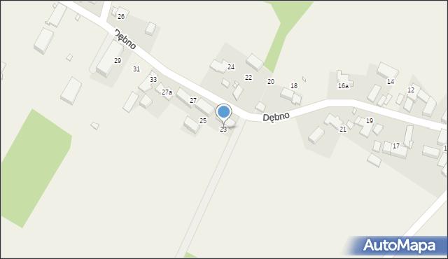 Dębno, Dębno, 23, mapa Dębno