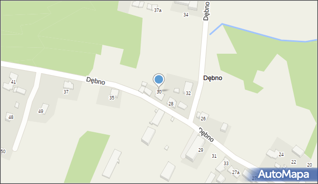 Dębno, Dębno, 30, mapa Dębno