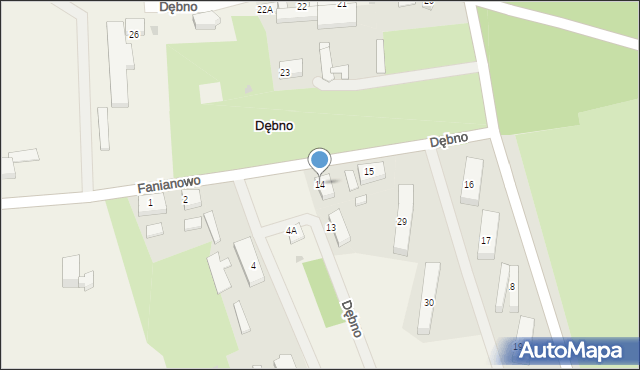 Dębno, Dębno, 14, mapa Dębno