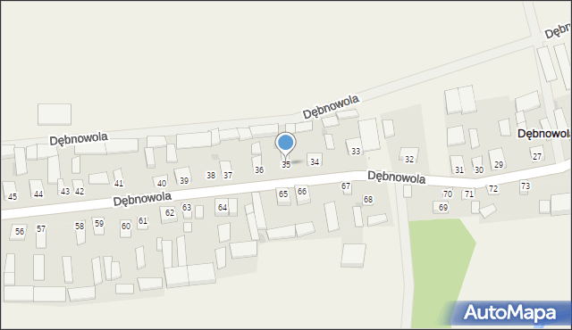 Dębnowola, Dębnowola, 35, mapa Dębnowola