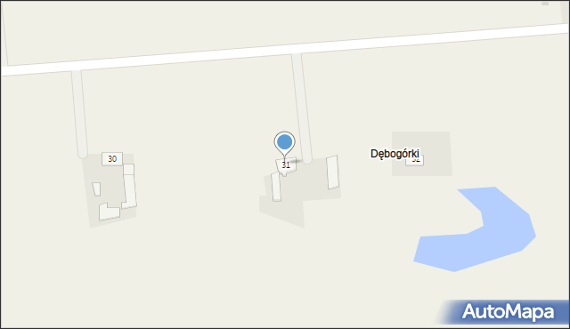 Dębogóra, Dębogóra, 31, mapa Dębogóra