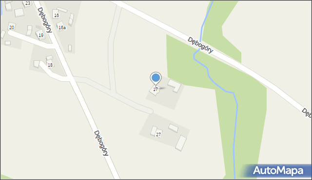 Dębogóry, Dębogóry, 17, mapa Dębogóry