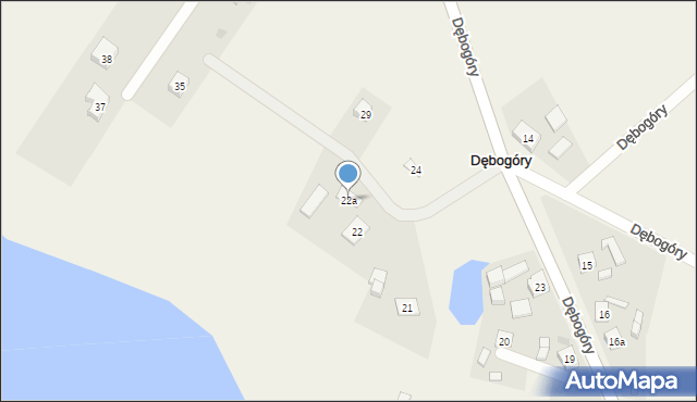 Dębogóry, Dębogóry, 22a, mapa Dębogóry