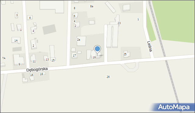 Dębogórze-Wybudowanie, Dębogórska, 21, mapa Dębogórze-Wybudowanie