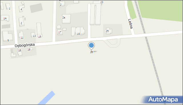 Dębogórze-Wybudowanie, Dębogórska, 26, mapa Dębogórze-Wybudowanie