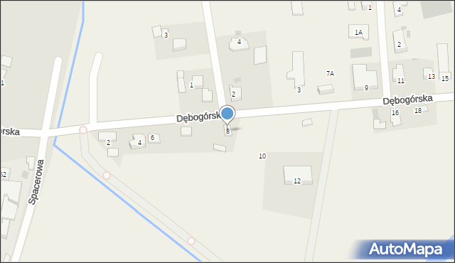 Dębogórze-Wybudowanie, Dębogórska, 8, mapa Dębogórze-Wybudowanie