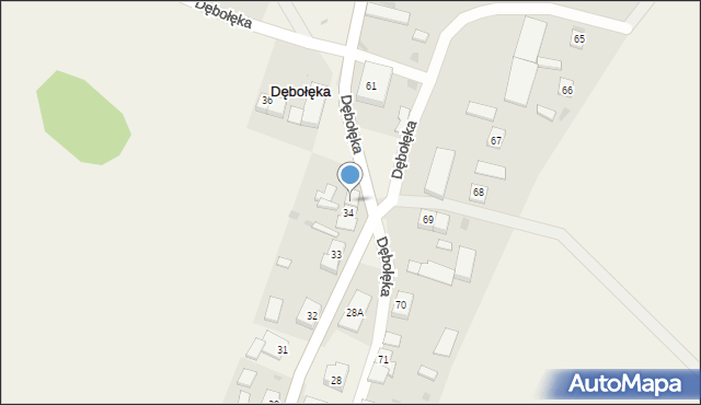 Dębołęka, Dębołęka, 35, mapa Dębołęka
